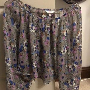 Long sleeve floral shirt